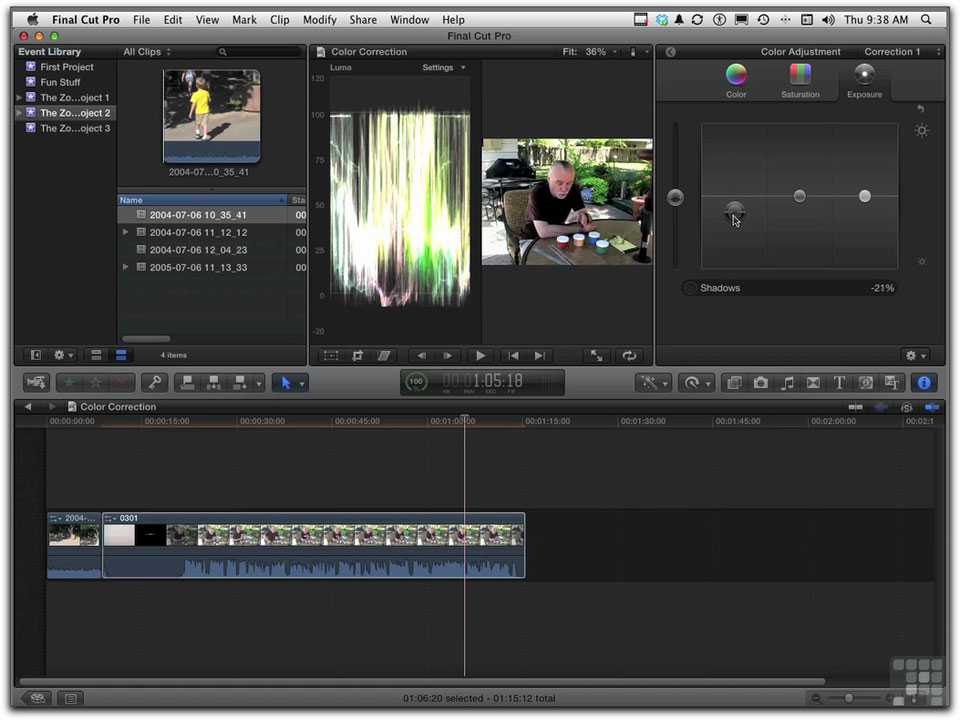 Как изменить разрешение проекта в final cut pro