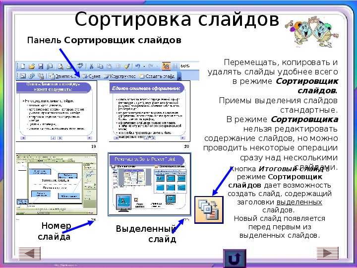 Сортировщик слайдов картинка