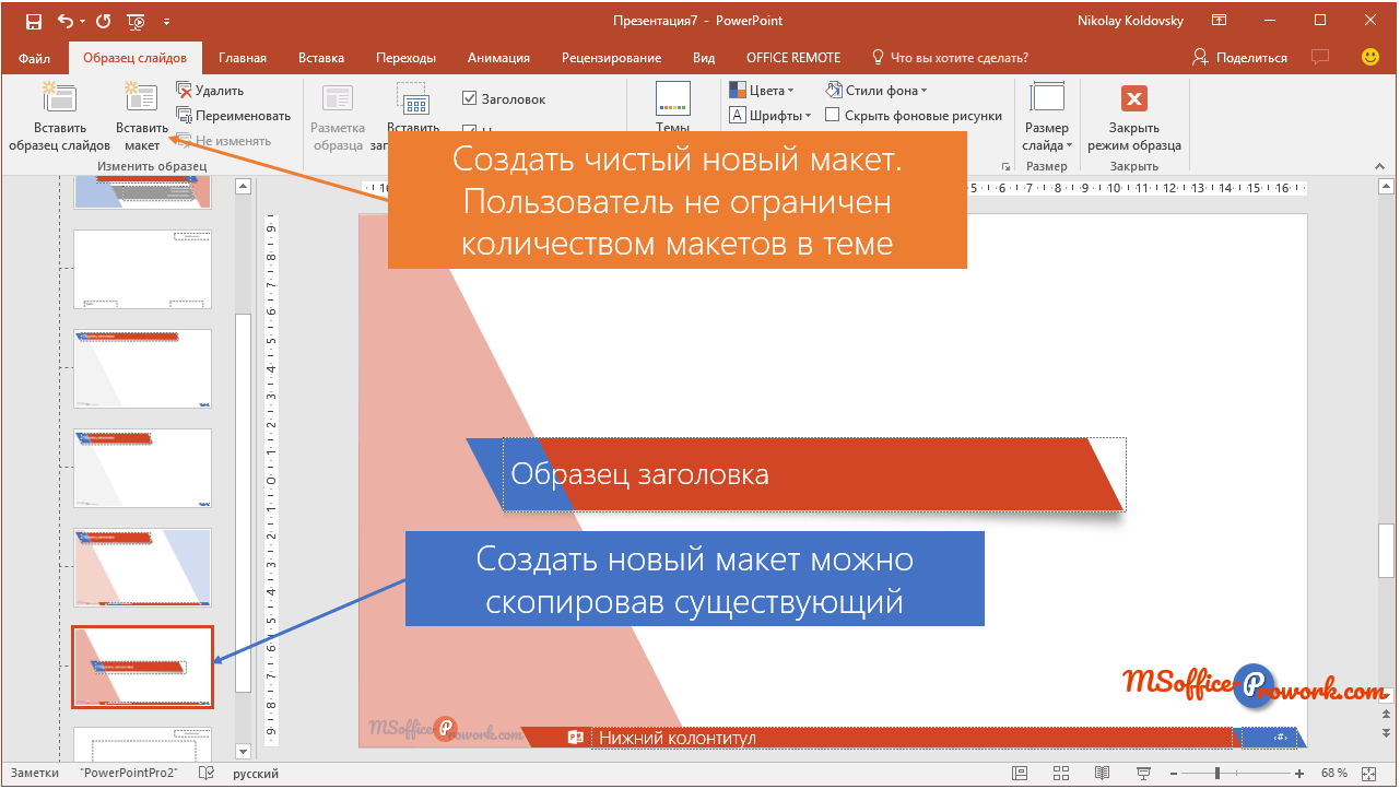 Изменить слайд. Редактирование макета POWERPOINT. Редактировать макет в POWERPOINT. Колонтитулы в POWERPOINT. Макет для POWERPOINT.