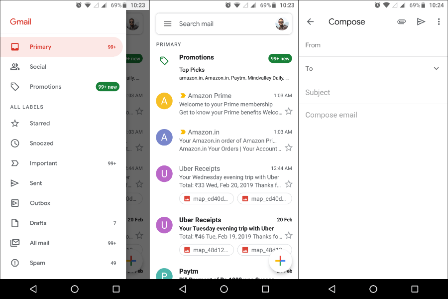 Gmail почта андроид. Gmail Android. Приложение gmail на андроид. Интерфейс гмаил андроид. Gmail Интерфейс на телефоне.