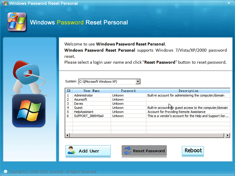 Смена пароля на windows 10