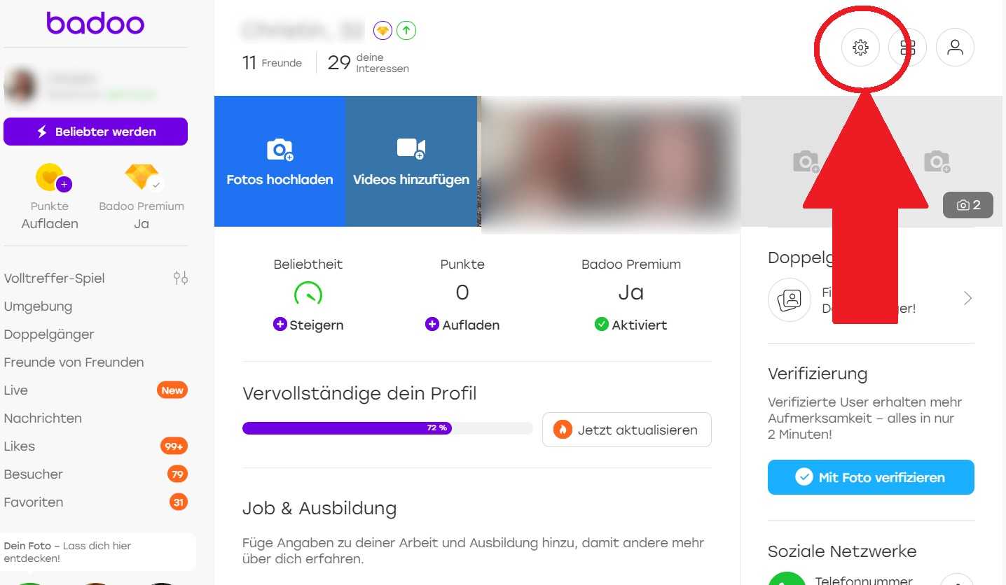 Badoo profil kompjuteru - daterdoitio