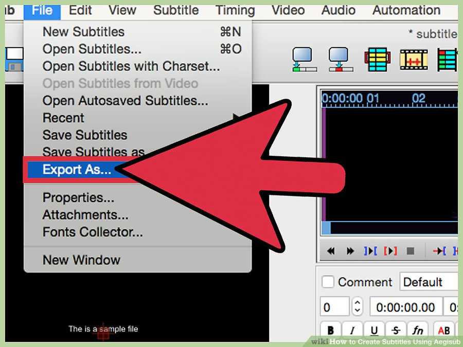 Как сделать субтитры к видео. Экспорт субтитров. Video timing.