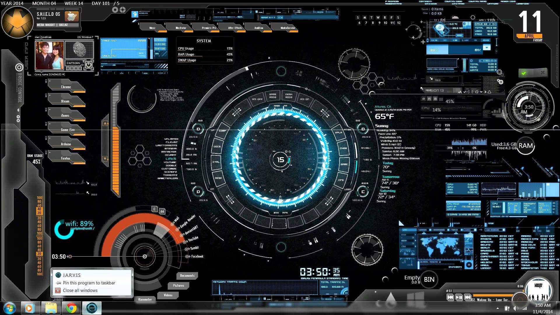 15 best rainmeter skins for windows pc in 2021 [ most used ]