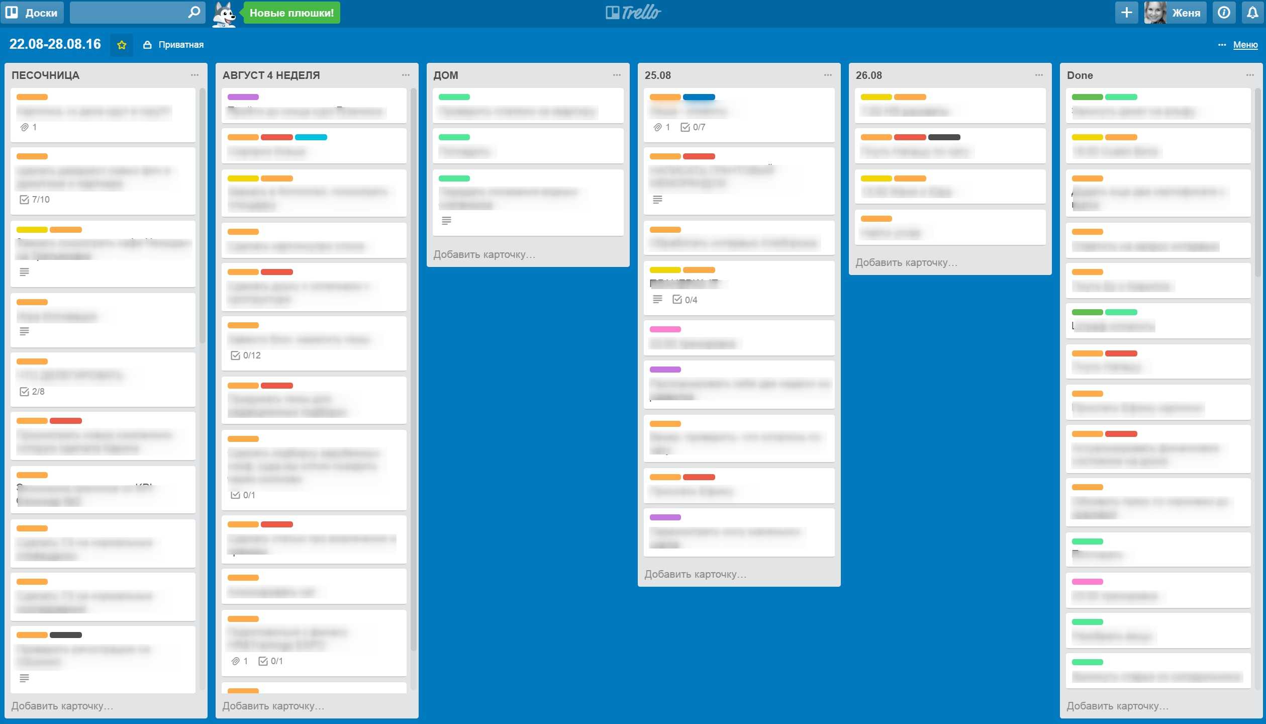 Планирование Trello